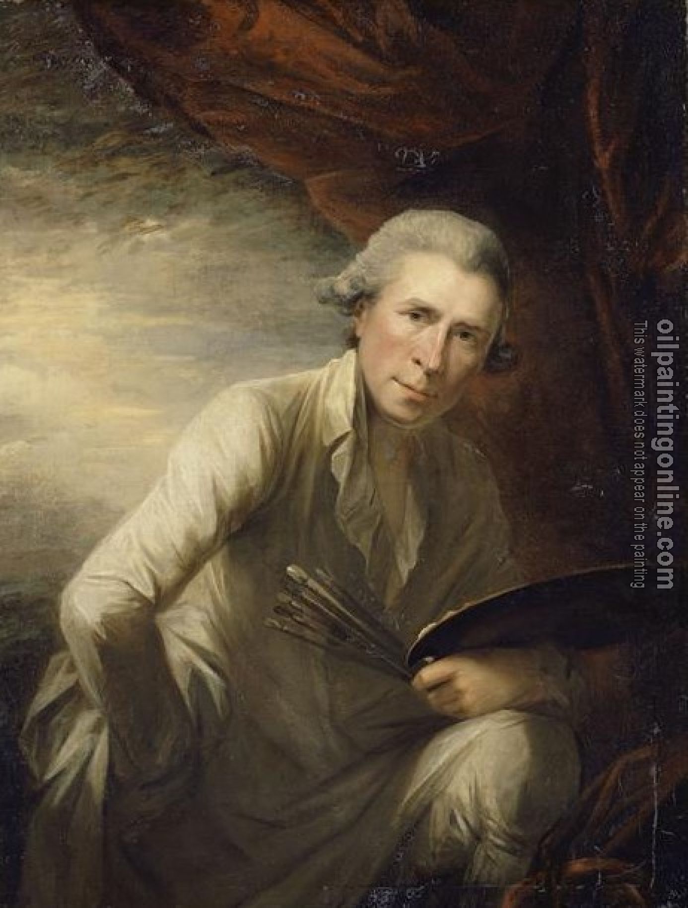 George Romney - Portrait de l'artiste